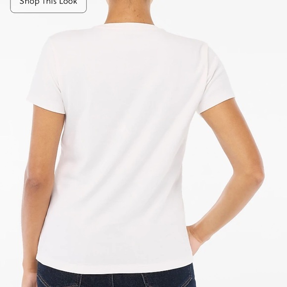 J crew white Essential short-sleeve crewneck tee - Picture 3 of 4